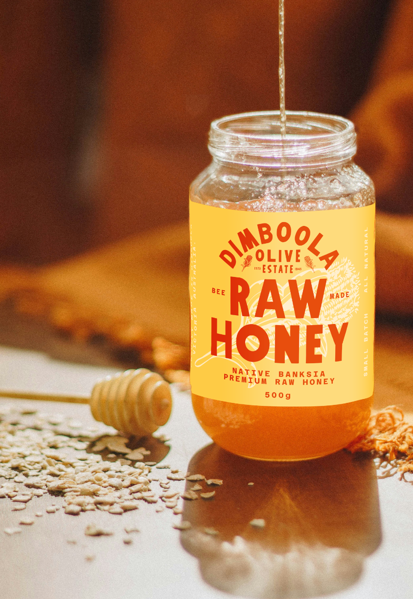 500g Native Banksia Raw Honey
